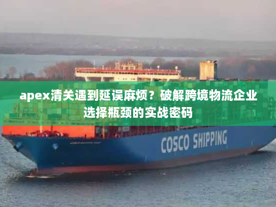 apex清关遇到延误麻烦?破解跨境物流企业选择瓶颈的实战密码 apex清关遇到延误麻烦?破解跨境物流企业选择瓶颈的实战密码