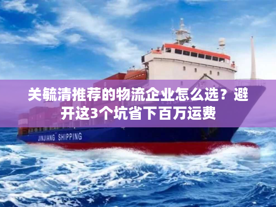 关毓清推荐的物流企业怎么选？避开这3个坑省下百万运费