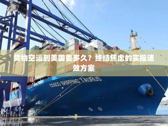 货物空运到美国要多久?终结焦虑的实操速效方案 货物空运到美国要多久?终结焦虑的实操速效方案
