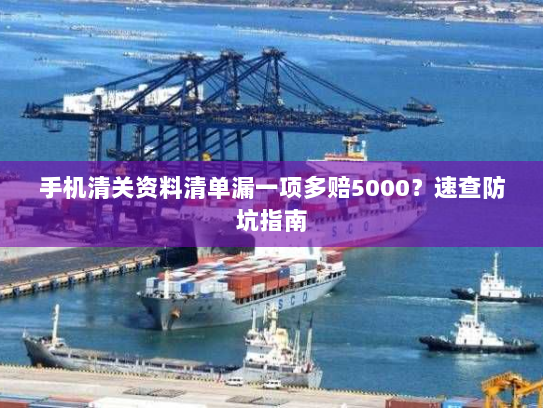 手机清关资料清单漏一项多赔5000？速查防坑指南