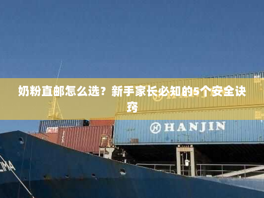 奶粉直邮怎么选？新手家长必知的5个安全诀窍
