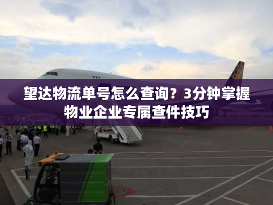 望达物流单号怎么查询？3分钟掌握物业企业专属查件技巧