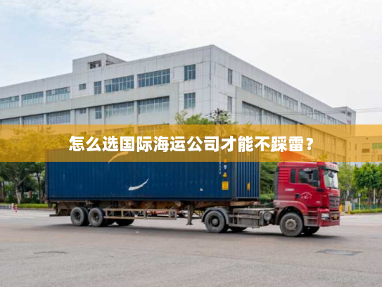 怎么选国际海运公司才能不踩雷？