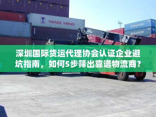 深圳国际货运代理协会认证企业避坑指南，如何5步筛出靠谱物流商？