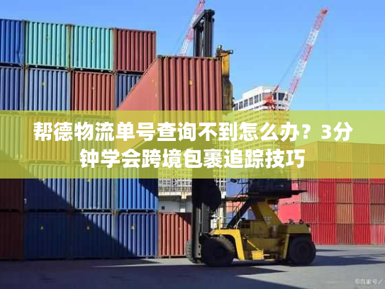 帮德物流单号查询不到怎么办？3分钟学会跨境包裹追踪技巧