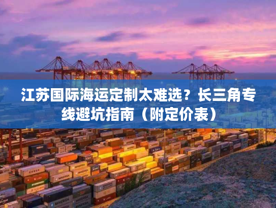 江苏国际海运定制太难选？长三角专线避坑指南（附定价表）