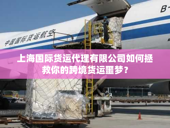 上海国际货运代理有限公司如何拯救你的跨境货运噩梦？