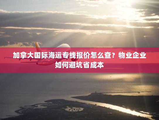 加拿大国际海运专线报价怎么查？物业企业如何避坑省成本