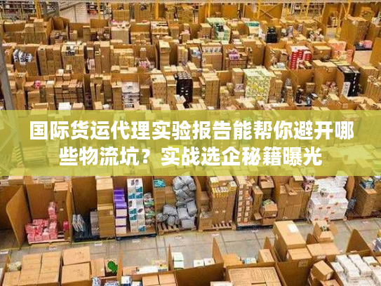 国际货运代理实验报告能帮你避开哪些物流坑?实战选企秘籍曝光 国际货运代理实验报告能帮你避开哪些物流坑?实战选企秘籍曝光