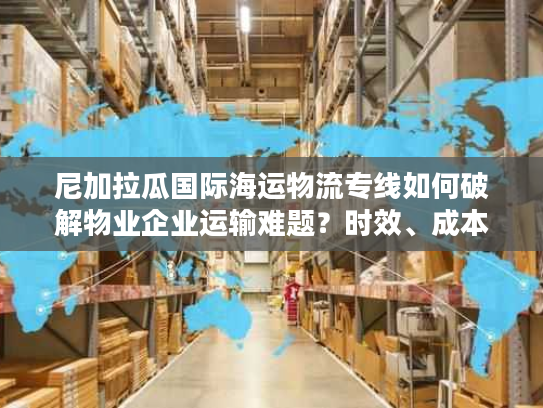 尼加拉瓜国际海运物流专线如何破解物业企业运输难题?时效、成本、清关全解析 尼加拉瓜国际海运物流专线如何破解物业企业运输难题?时效、成本、清关全解析