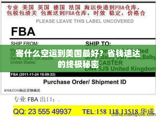 寄什么空运到美国最好？省钱速达的终极秘密