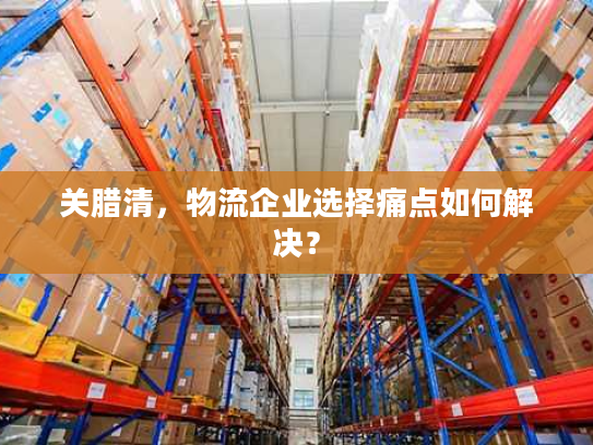 关腊清，物流企业选择痛点如何解决？