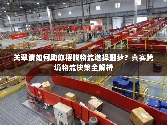 关翠清如何助你摆脱物流选择噩梦?真实跨境物流决策全解析 关翠清如何助你摆脱物流选择噩梦?真实跨境物流决策全解析