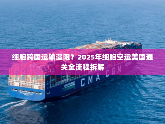 细胞跨国运输遇阻？2025年细胞空运美国通关全流程拆解