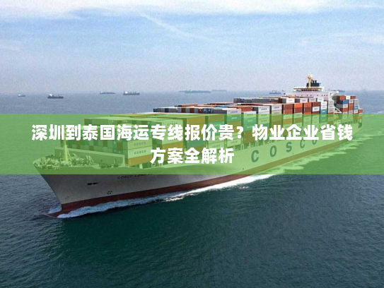 深圳到泰国海运专线报价贵？物业企业省钱方案全解析