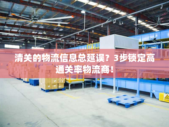 清关的物流信息总延误？3步锁定高通关率物流商！