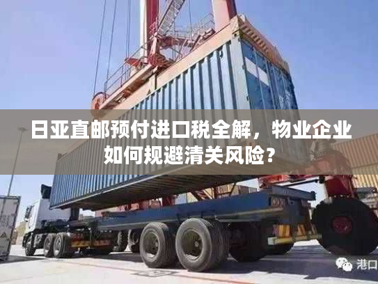 日亚直邮预付进口税全解，物业企业如何规避清关风险？