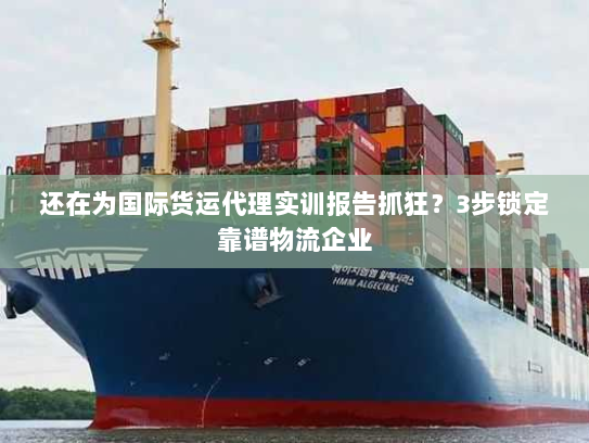 还在为国际货运代理实训报告抓狂?3步锁定靠谱物流企业 还在为国际货运代理实训报告抓狂?3步锁定靠谱物流企业