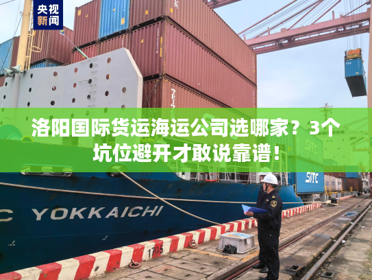 洛阳国际货运海运公司选哪家？3个坑位避开才敢说靠谱！