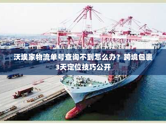 沃埃家物流单号查询不到怎么办?跨境包裹3天定位技巧公开 沃埃家物流单号查询不到怎么办?跨境包裹3天定位技巧公开