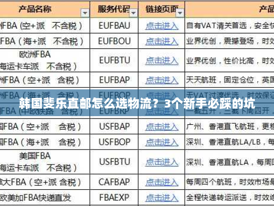 韩国斐乐直邮怎么选物流？3个新手必踩的坑