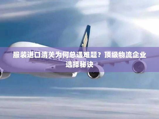 服装进口清关为何总遇难题？顶级物流企业选择秘诀