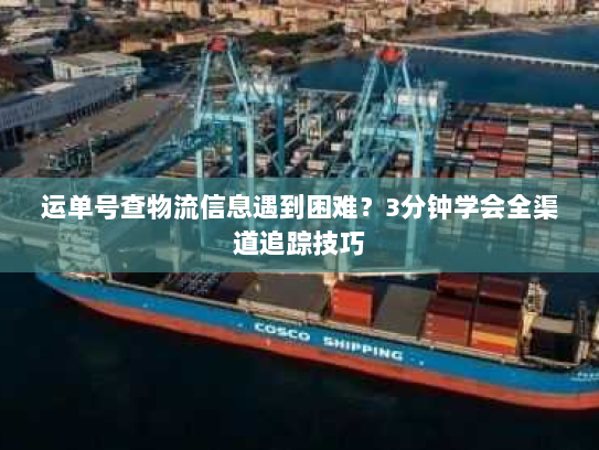 运单号查物流信息遇到困难?3分钟学会全渠道追踪技巧 运单号查物流信息遇到困难?3分钟学会全渠道追踪技巧
