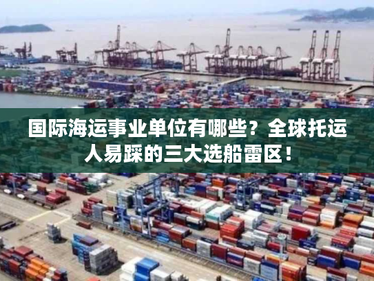 国际海运事业单位有哪些？全球托运人易踩的三大选船雷区！