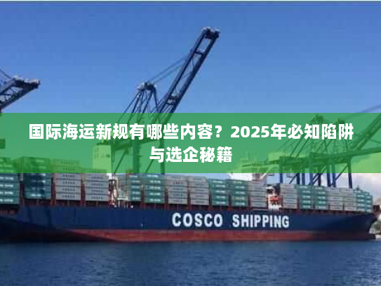 国际海运新规有哪些内容?2025年必知陷阱与选企秘籍 国际海运新规有哪些内容?2025年必知陷阱与选企秘籍