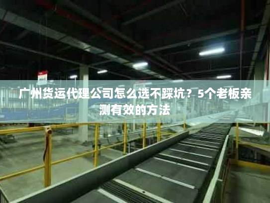广州货运代理公司怎么选不踩坑?5个老板亲测有效的方法 广州货运代理公司怎么选不踩坑?5个老板亲测有效的方法
