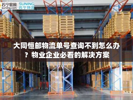 大同恒邮物流单号查询不到怎么办？物业企业必看的解决方案