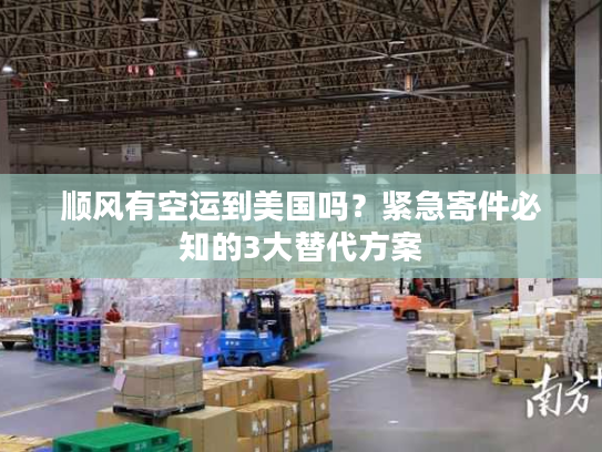 顺风有空运到美国吗？紧急寄件必知的3大替代方案