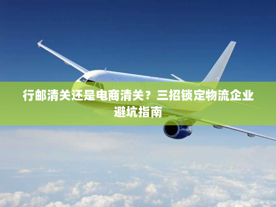 行邮清关还是电商清关?三招锁定物流企业避坑指南 行邮清关还是电商清关?三招锁定物流企业避坑指南