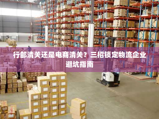 行邮清关还是电商清关?三招锁定物流企业避坑指南 行邮清关还是电商清关?三招锁定物流企业避坑指南