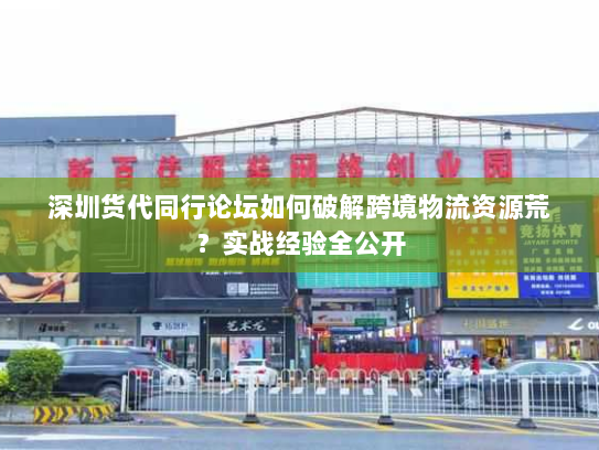深圳货代同行论坛如何破解跨境物流资源荒?实战经验全公开 深圳货代同行论坛如何破解跨境物流资源荒?实战经验全公开