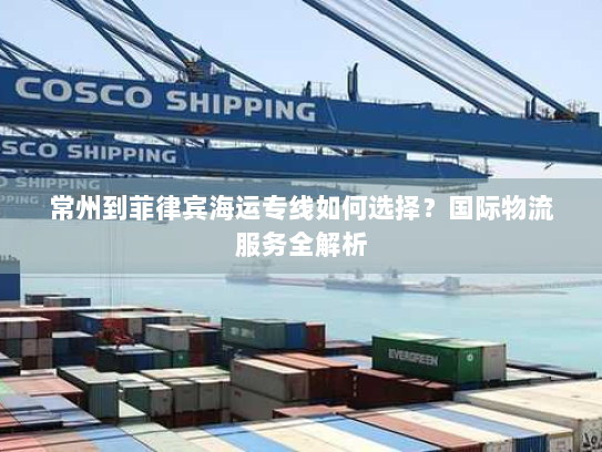 常州到菲律宾海运专线如何选择?国际物流服务全解析 常州到菲律宾海运专线如何选择?国际物流服务全解析