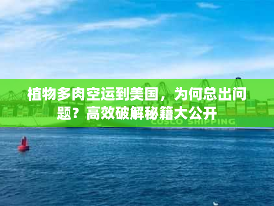 植物多肉空运到美国，为何总出问题？高效破解秘籍大公开