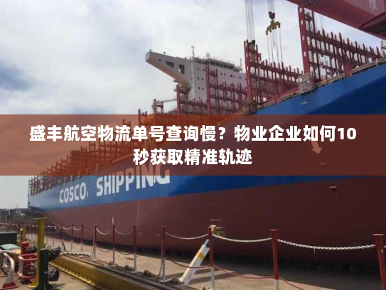 盛丰航空物流单号查询慢?物业企业如何10秒获取精准轨迹 盛丰航空物流单号查询慢?物业企业如何10秒获取精准轨迹