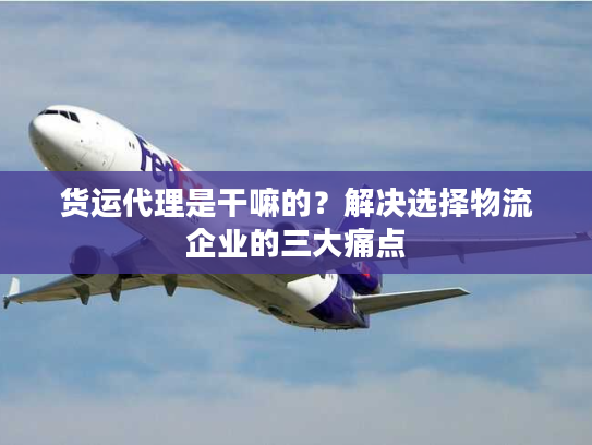 货运代理是干嘛的？解决选择物流企业的三大痛点