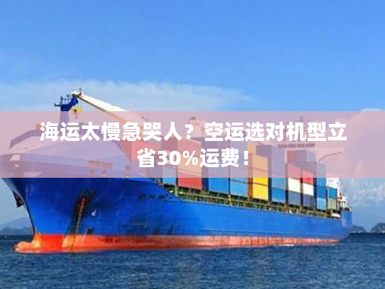 海运太慢急哭人？空运选对机型立省30%运费！