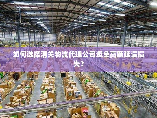 如何选择清关物流代理公司避免高额延误损失? 如何选择清关物流代理公司避免高额延误损失?