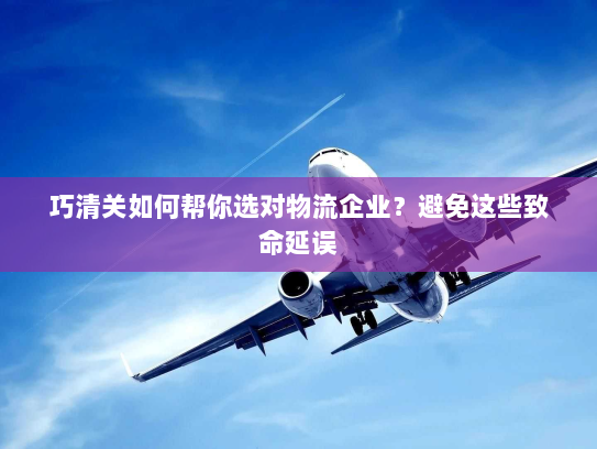 巧清关如何帮你选对物流企业？避免这些致命延误