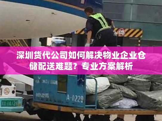 深圳货代公司如何解决物业企业仓储配送难题？专业方案解析