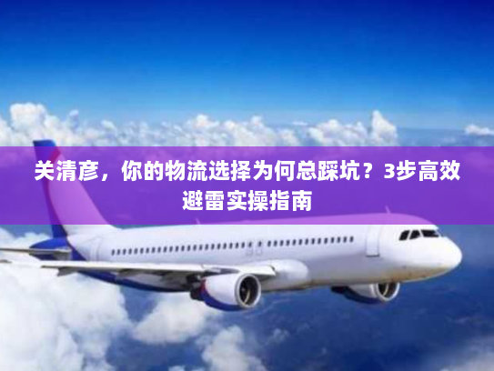 关清彦,你的物流选择为何总踩坑?3步高效避雷实操指南 关清彦,你的物流选择为何总踩坑?3步高效避雷实操指南