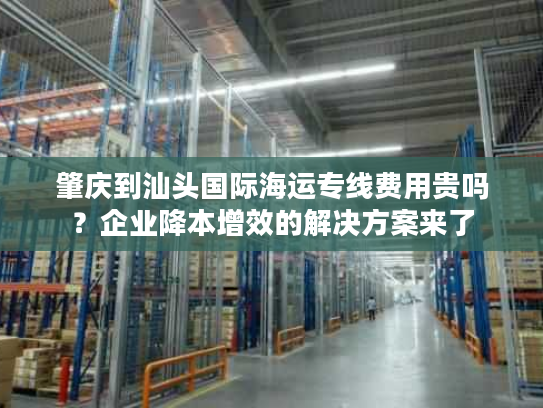 肇庆到汕头国际海运专线费用贵吗?企业降本增效的解决方案来了 肇庆到汕头国际海运专线费用贵吗?企业降本增效的解决方案来了