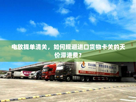 电放提单清关,如何规避进口货物卡关的天价滞港费? 电放提单清关,如何规避进口货物卡关的天价滞港费?