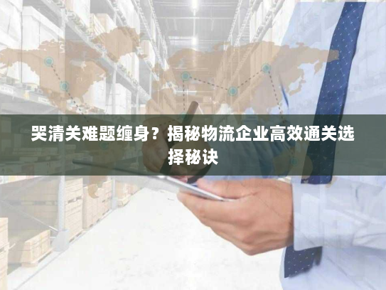 哭清关难题缠身？揭秘物流企业高效通关选择秘诀