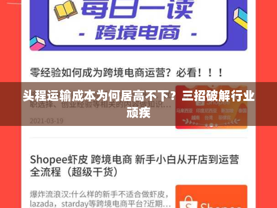 头程运输成本为何居高不下?三招破解行业顽疾 头程运输成本为何居高不下?三招破解行业顽疾
