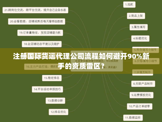 注册国际货运代理公司流程如何避开90%新手的资质雷区? 注册国际货运代理公司流程如何避开90%新手的资质雷区?