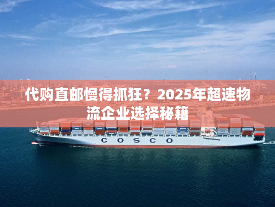 代购直邮慢得抓狂？2025年超速物流企业选择秘籍